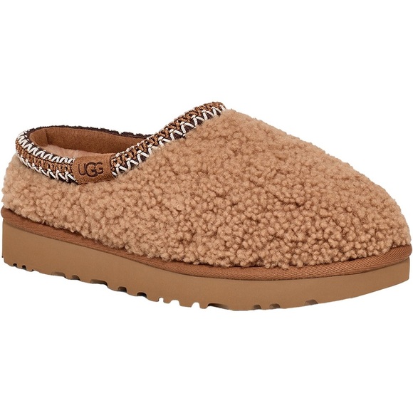UGG Men's Tasman Maxi Curly Chestnut Suede Slipper. Sz: 9 - Picture 1 of 10